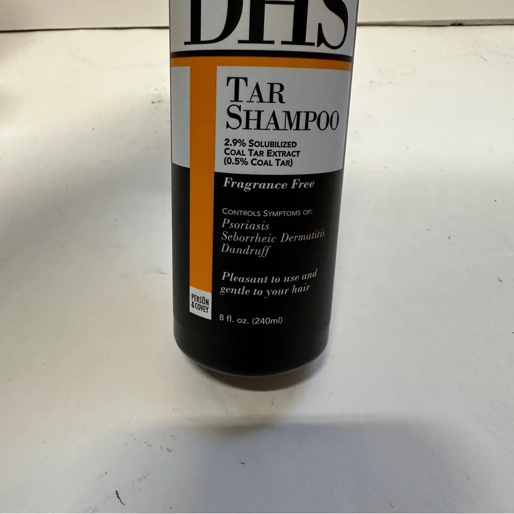 DHS Tar Shampoo Fragrance Free 8 OZ HTF